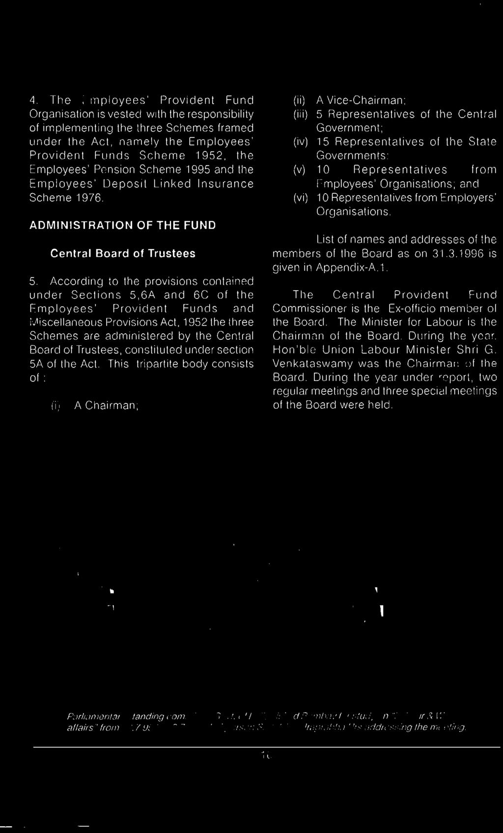 This tripartite body consists of : (i) A Chairman; (ii) A Vice-Chairman; (iii) 5 Representatives of the Central Government; (iv) 15 Representatives of the State Governments: (v) 10 Representatives
