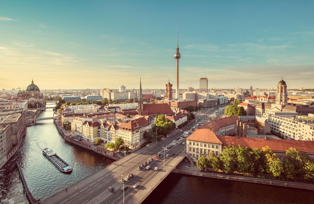 The German economy has reached a steady momentum, with growth of 1-2% in the past few years. Spree River, Berlin, Germany 5.