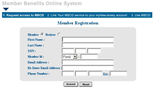 4. Complete all of the information requested on the MBOS Member Registration page. 5. Be sure to select whether you are an Active Member or a Retiree.