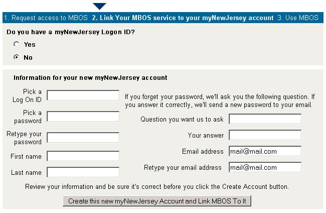 If you already have a mynewjersey account, enter your Log On ID and Password where indicated on the mynewjersey Account Page. 2.