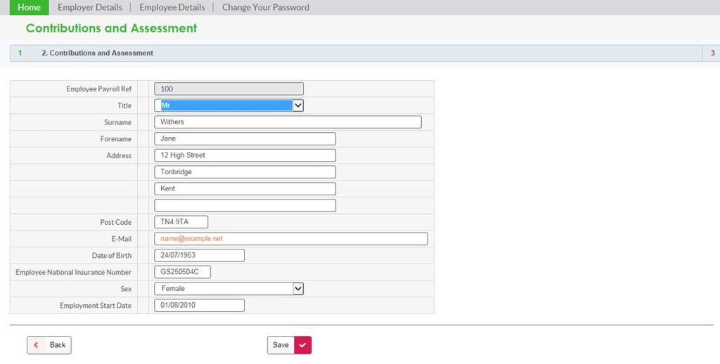 Step 8 Select reason in the dropdown box and click Save. If you have any employees who have left employment, this is how they are identified.