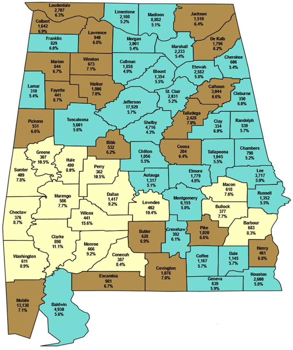 6.6% Alabama Unemployment Rates December 2016 State Ave 5.9% Unemployment Rate 6.