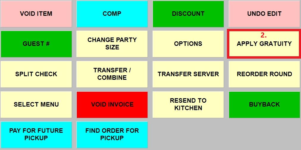 check before closing it out, select a table
