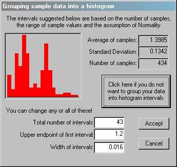 If you have not noticed it before, there is a large button which says: You can use this for any data set with less than 500 samples, for larger data sets it is greyed out and you have to specify