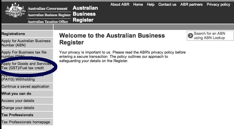 Applying for an Australian Business Number (ABN) It is essential that you provide an ABN number in order for you to receive payments from ACN. Registering for an ABN number is FREE.