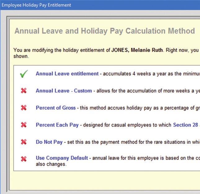 Product updates Renamed holiday pay calculation methods In this release, you ll notice that two of the holiday pay calculation methods have been renamed.