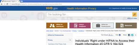 www.hhs.gov/hipaa/for-professionals /privacy/guidance/access/index.