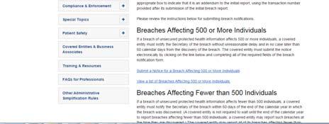 jsfpersons 83 Notice to Media If breach involves unsecured PHI of more than 500