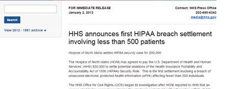 Conduct HIPAA Settlements this Year Settlement Hospital allowed crew to film patients and gave unfettered access $2,200,000 Orthopedic group gave x rays of 17,300 patients to vendor without $750,000
