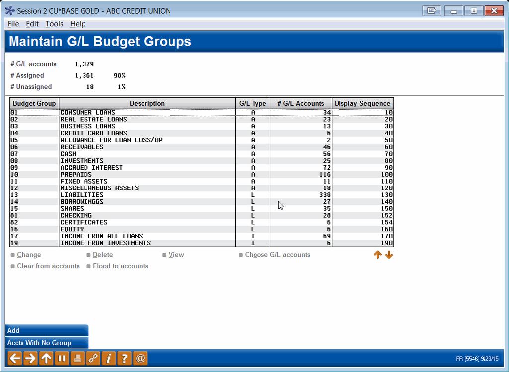 CREATING BUDGET GROUPS BREAK THE WORK INTO LOGICAL CHUNKS Access