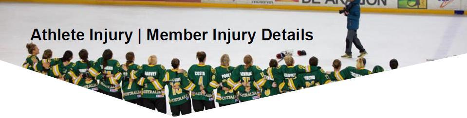 Complete the Member Injury Details Section ( Your ) relates to you as the registered athlete making the claim) Pages 3-5 - For claims relating to loss of income, please have your employer complete