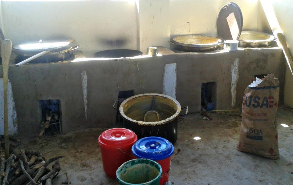 A WFP supported school kitchen in Dedza Table 4.12.