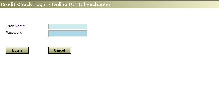 Enter the User Name and Password assigned to you for access to Online Rental Exchange and click Login.
