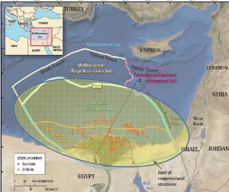 Remaining Potential Offshore Egypt (Source: USGS) ca. 1.