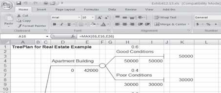 Decision Making with Probabilities Decision Trees with Excel and TreePlan (4 of 4) Decision Making with