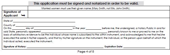 Paper Application Issues Not Properly Notarized Problem If Notary Page Is: Blank Missing information