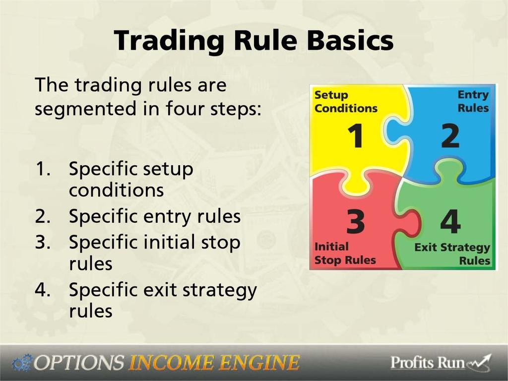 Okay, trading rule basics.