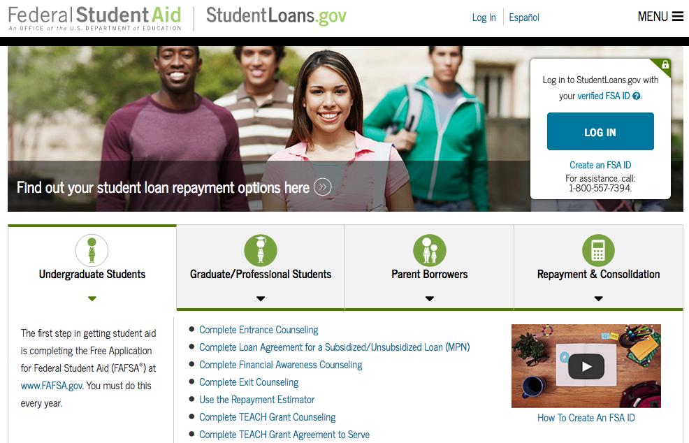 Estimate Your Monthly Payment Repayment Estimator at: StudentLoans.