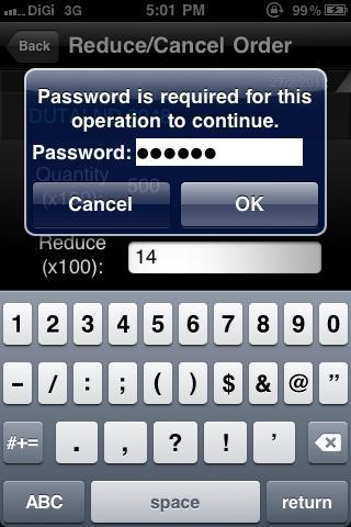 Figure 65. Jupiter MPro: Password screen 10.