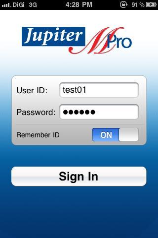 4. Click OK. Enter your User ID* and Password*. 5. Click Sign In. Select Remember ID to enable function. Figure 3.