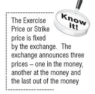 An option is said to be out-of-the-money if exercising the option will result in a loss. An option is said to be at-the-money if exercising the option will result in neither a gain nor a loss.