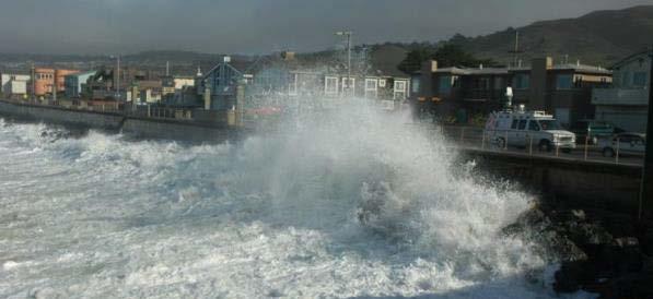 Wave Overtopping Photo: Lesley Ewing (from FEMA Coastal Construction Manual) Photo:
