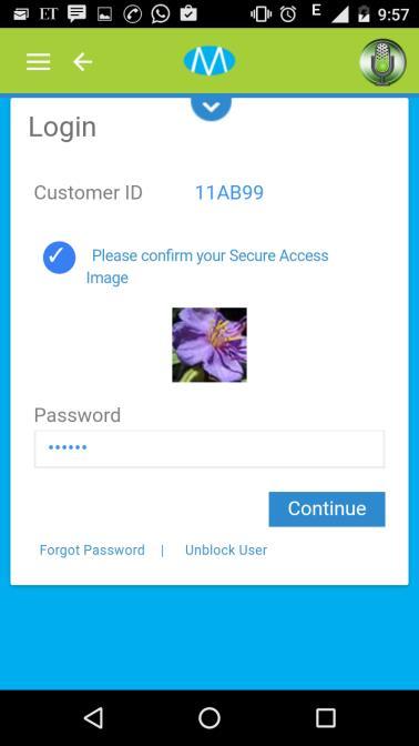 The Valid User Id and Password must be entered, and the user should