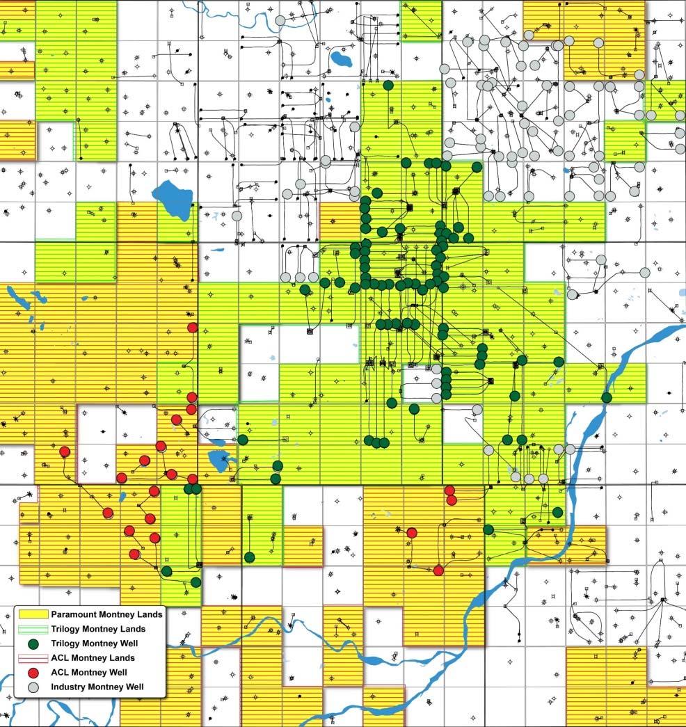 wells/section Kaybob Presley Montney gas pool is expected to have ~97 producing horizontal wells at year end 2017