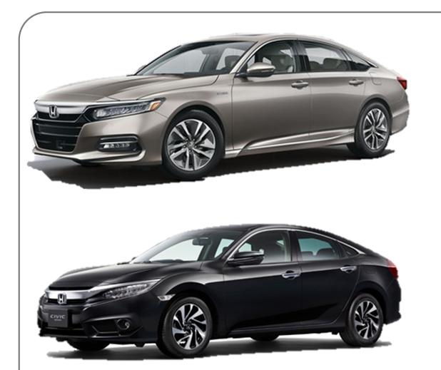 Global models: Accord, Civic, CR-V, Vezel/ HR-V and Fit/ Jazz Accord Civic CR-V Sharing of down-sized turbocharged engine at some trim levels Focus on