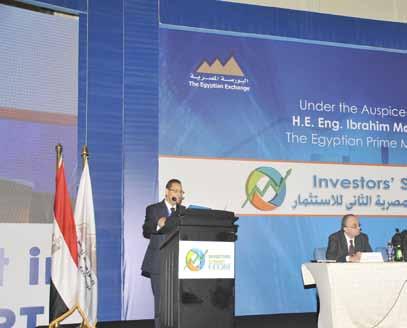 EGX Investors Summit Report The Egyptian Exchange (EGX) held EGX Investors Summit for the second consecutive year under the auspices of the Prime Minister, Eng. Ibrahim Mahleb.