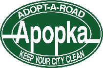 ADOPT-A-ROAD is a volunteer litter control program sponsored by the City of Apopka. Adopt-A- Road allows citizens to enhance the level of community pride in their surrounding area by reducing litter.