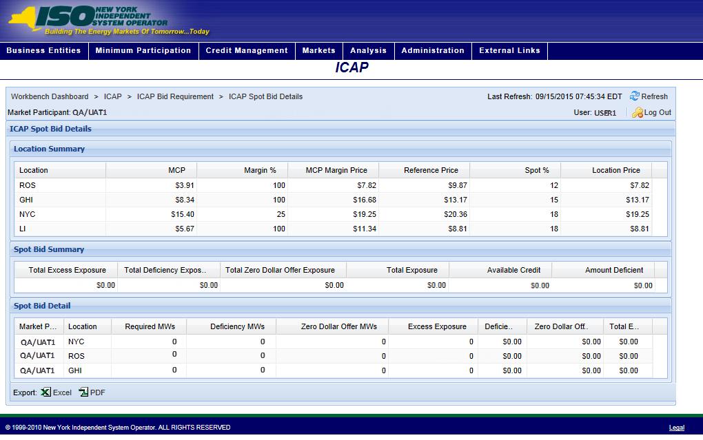 5.2.2. Viewing ICAP Spot Bid Details The ICAP bid details page provides the details of an MP s ICAP bid.