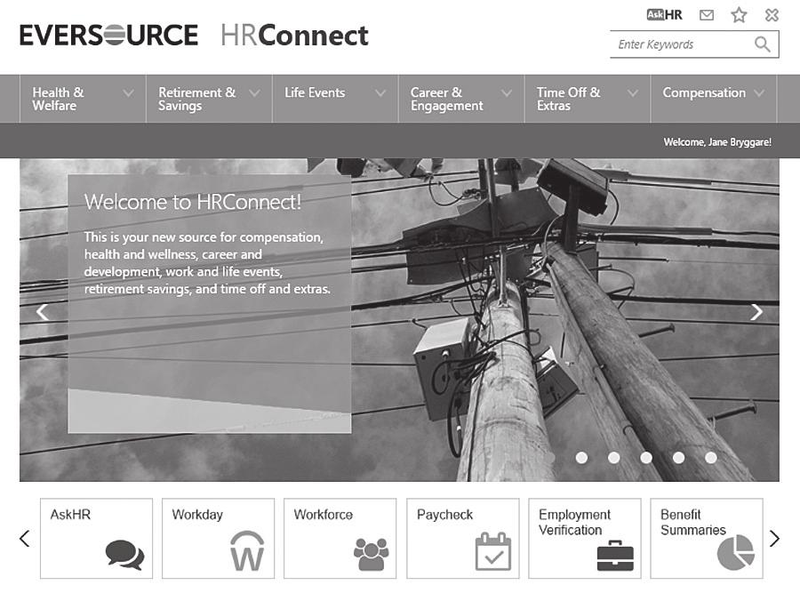 Once you arrive on the HRConnect home page, click on the WorkForce tab.