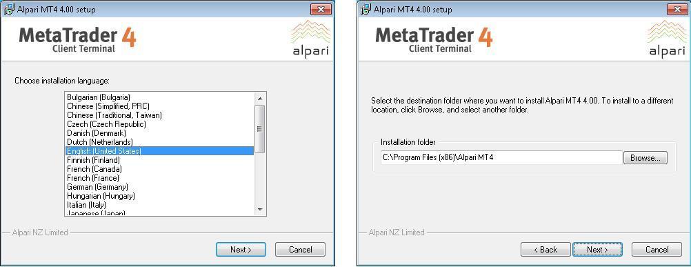 Installing MetaTrader 4 Browse through this section if you are familiar with MT4