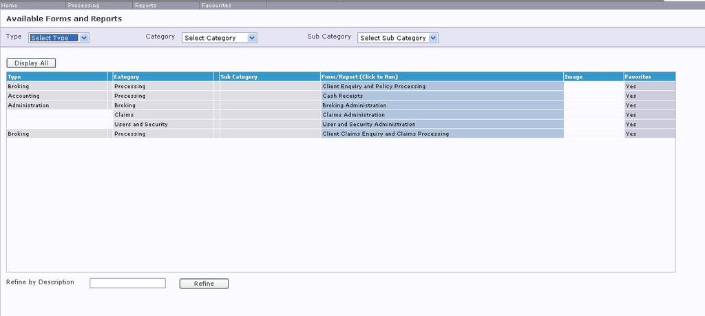 How to Access Accounting Functions The system is driven through the ibais Home Page. The page has a number of topic panels with links to the panel s relevant functions.