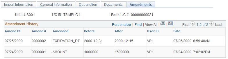 and controls on the Letters of Credit - Documents page. You can find definitions for the fields and controls later on this page.