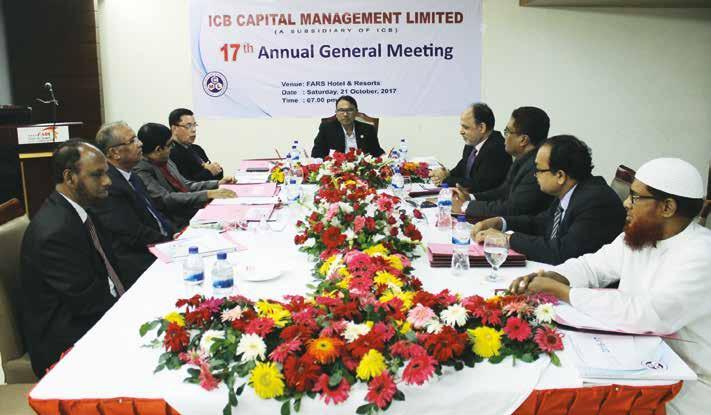 Directors Report Financials Supplementary Information, Directors and high officials are seen in the 17 th Annual General Meeting of ICML held at FARS Hotel & Resorts, Dhaka on 21 October 2017.