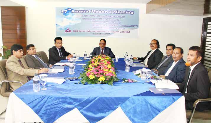 Directors Report Financials Supplementary Information, Directors and high officials in the 17 th Annual General Meeting of ICB Asset Management Company Limited held at FARS Hotel & Resorts, 212,