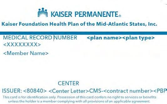 Phone numbers for Member Services are printed on the back cover of this booklet. Because Medicare Plus is a Medicare Cost Plan, you should also keep your red, white, and blue Medicare card with you.