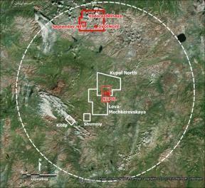 KUPOL & DVOINOYE: EXPLORATION MOROSHKA PROVIDENCE Located approximately 4 km east of Kupol Feasibility defined