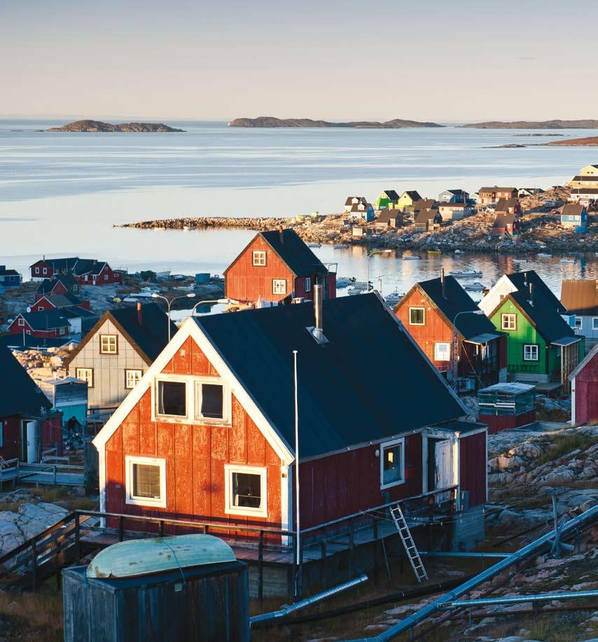 Aasiaat, Greenland Three frontier exploration blocks offshore Greenland awarded in Baffin Bay bid round.