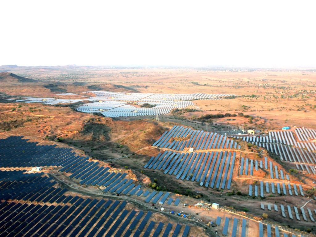 Picture: 100 MW, Jodhpur, Rajasthan Largest Solar Power Plant under National Solar Mission