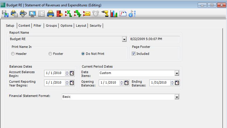 Summary unposted budget transaction report sample Note - You can now post the budget transaction to view on reports.