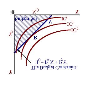 In this problem, the objective function is unobservable leading to the use of the assumptions about consumer preferences and diagrammed through the use of indifference curves.