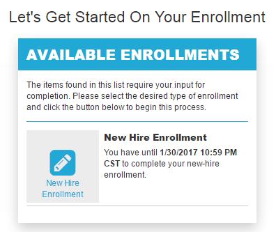 Step 3: On the next page, there is a box with Available Enrollments, telling you what