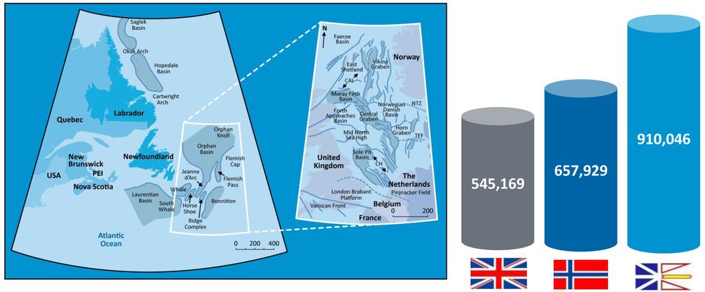 Newfoundland and Labrador accounts for the vast majority of Canada s offshore oil and gas activity, producing 80% of the nation s offshore petroleum and one-third of its light crude.