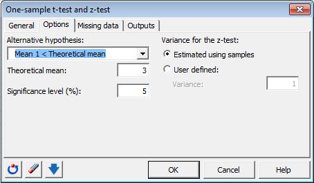 MISSING DATA TAB Activate the desired option: Do not accept missing data OR Remove the observations.