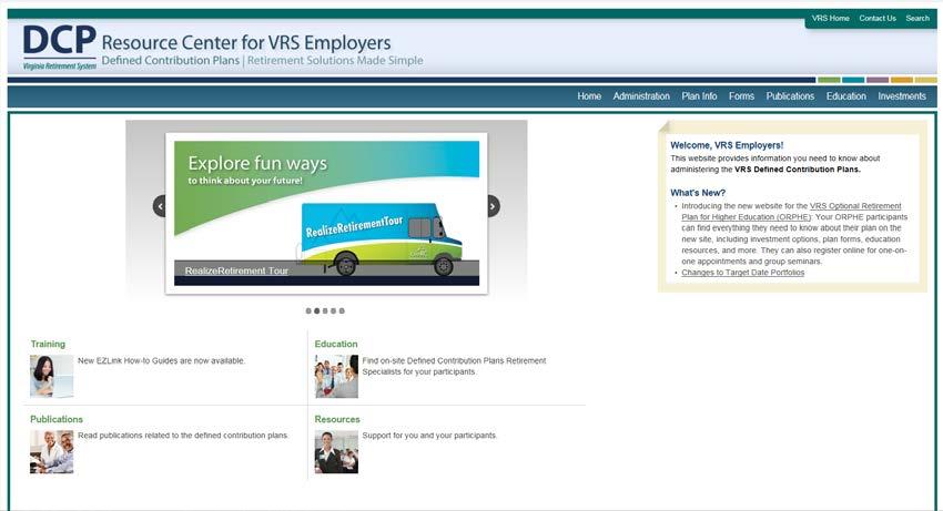 Employer Services Dedicated ICMA-RC Employer Support Team Dedicated Employer Resource Website Reporting available in EZLink Indicative data updates streamlined through myvrs Navigator Distribution