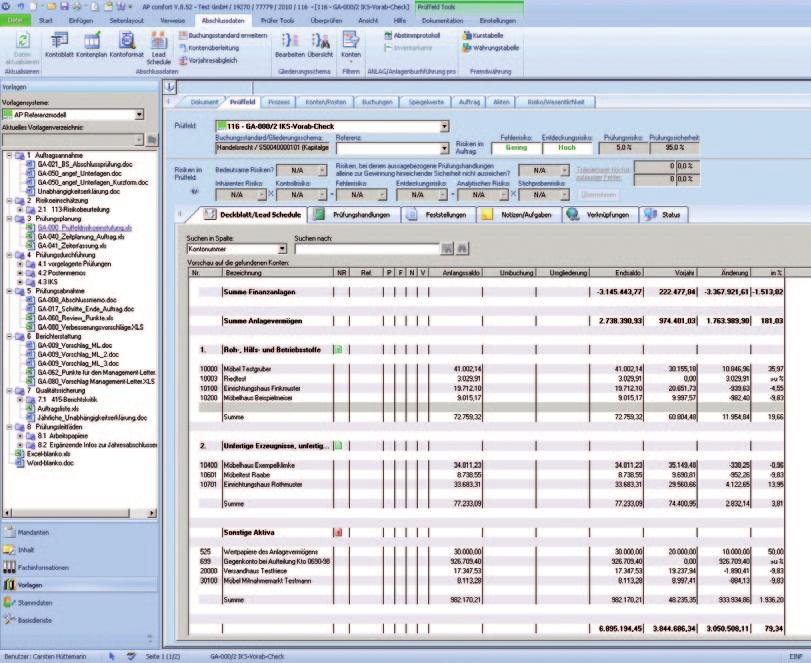Systematic use of IT We use modern IT tools in order to be able to perform the tasks in the audit division efficiently.