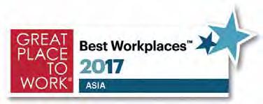 Great Place to Work Best Workplaces in India 2016 list; we